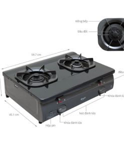 Alternative view of BẾP GAS RINNAI NHẬT BẢN RJ-8600FE