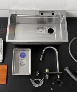 Alternative view of Chậu + Vòi Rửa Chén Đơn Thác Nước Inox 304 -7846