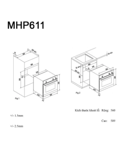 Alternative view of Lò nướng Munchen MHP611 – Sự lựa chọn hoàn hảo cho gian bếp hiện đại