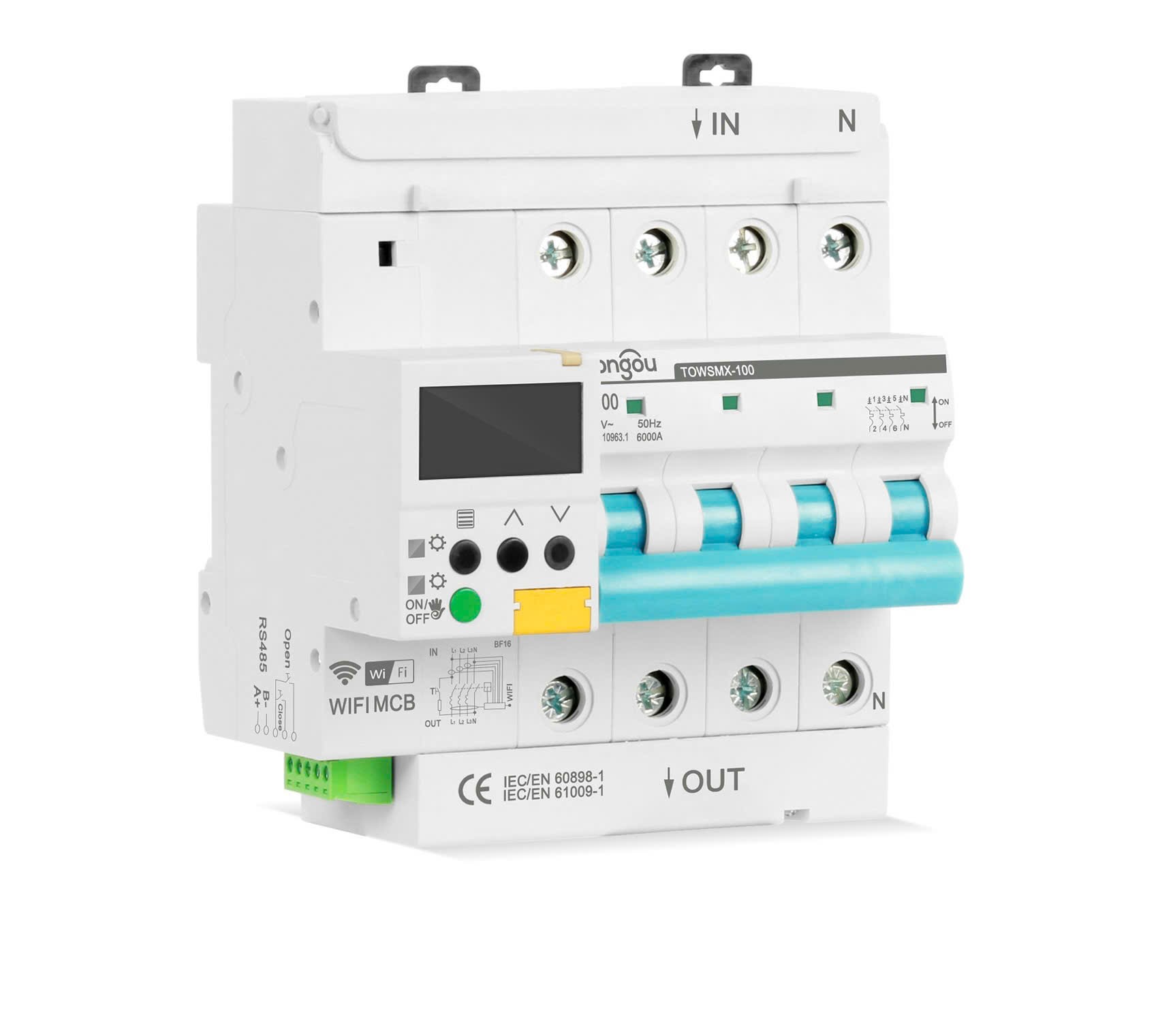 Át điện chống giật cách ly Pmtech 100A3P có WiFi - Hình ảnh 2