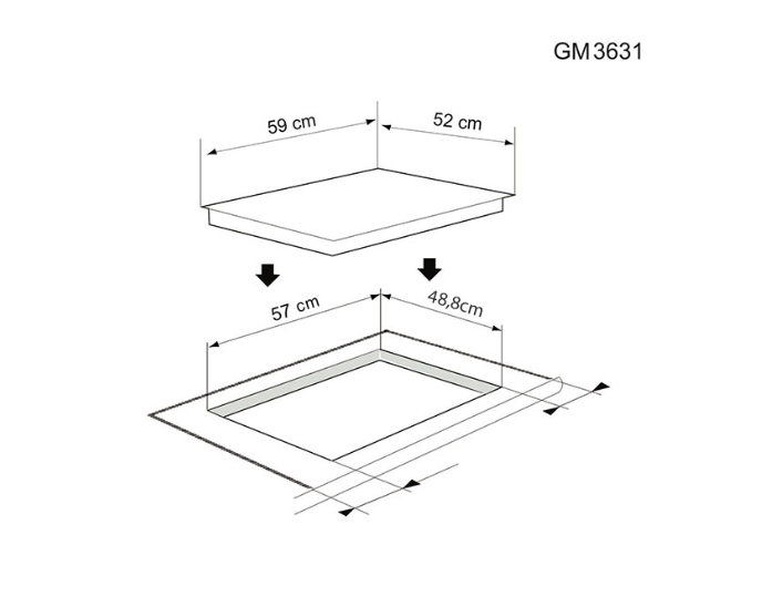 Bếp từ ba Munchen GM3631 - Hình ảnh 2