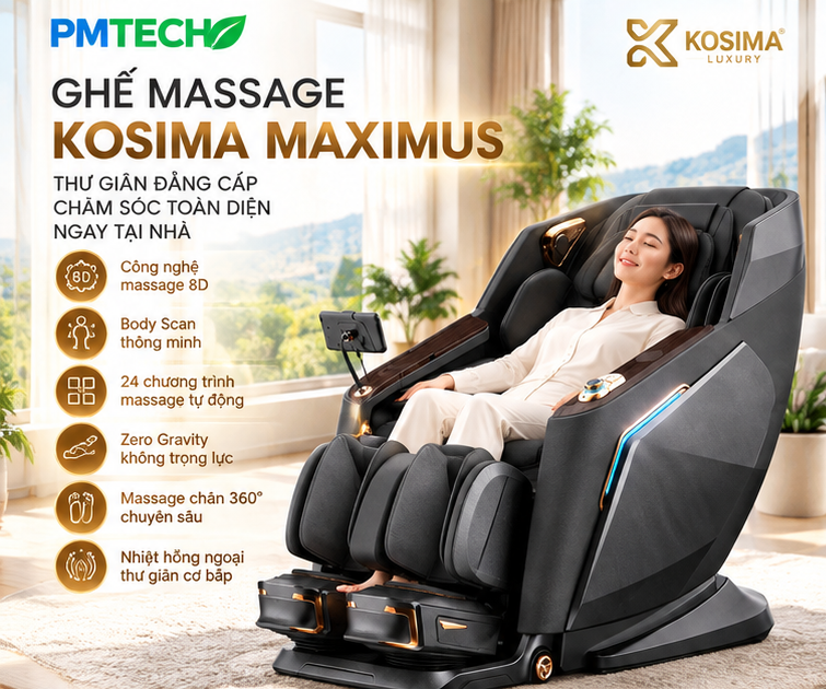 Ghế massage Kosima Maximus – New 2026